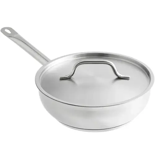 Chảo Inox Sâu, Đáy Từ, Vigor (USA) Size 26cm - 2.8 Lít, Nắp Inox