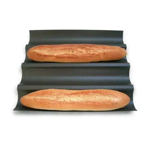 Khuôn Thép 4 Bánh Mì Baguette Chống Dính Gobel 258330