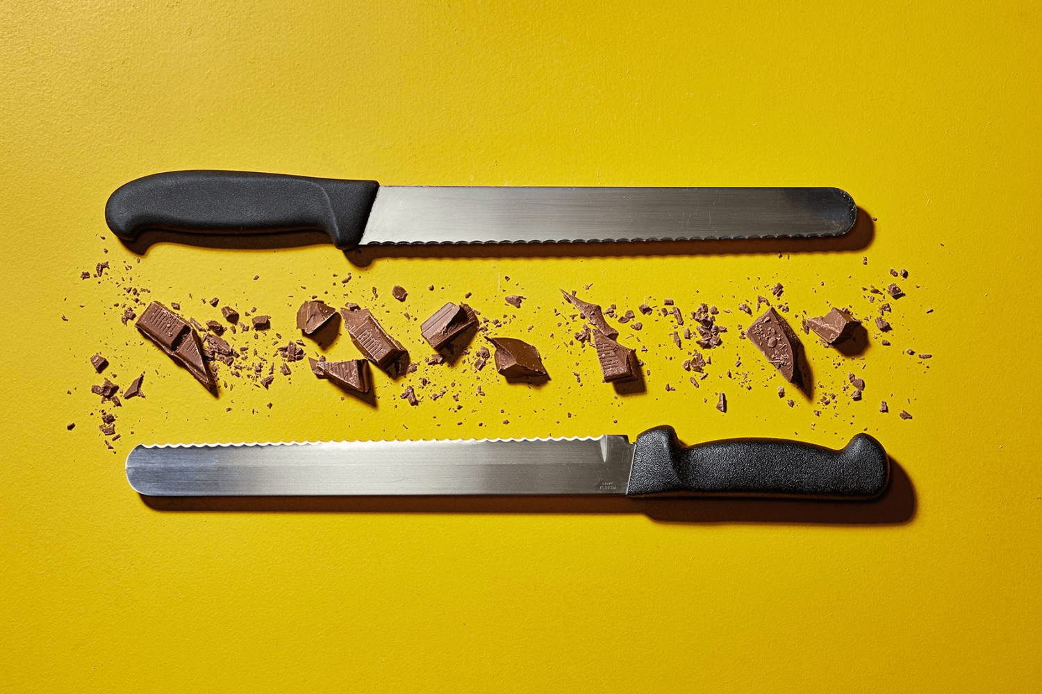 Những chiếc răng cưa của dao cắt bánh mì giúp bánh không bị nát khi cắt